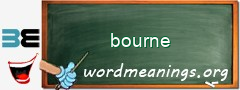 WordMeaning blackboard for bourne
